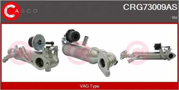 Radiateur, réaspiration des gaz d'échappement CASCO CRG73009AS