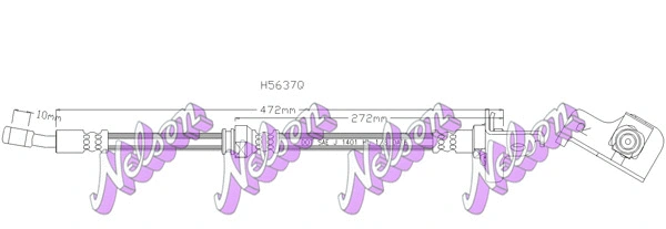 Flexible de frein KAWE H5637Q