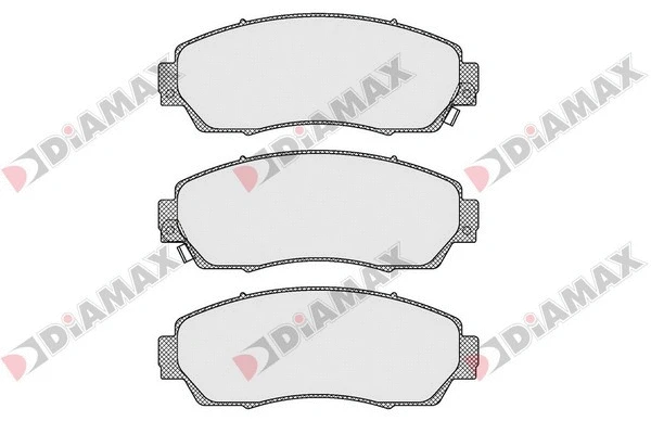 Kit de plaquettes de frein, frein à disque DIAMAX N09522
