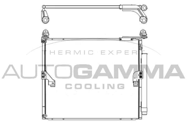 Condenseur, climatisation AUTOGAMMA 107477