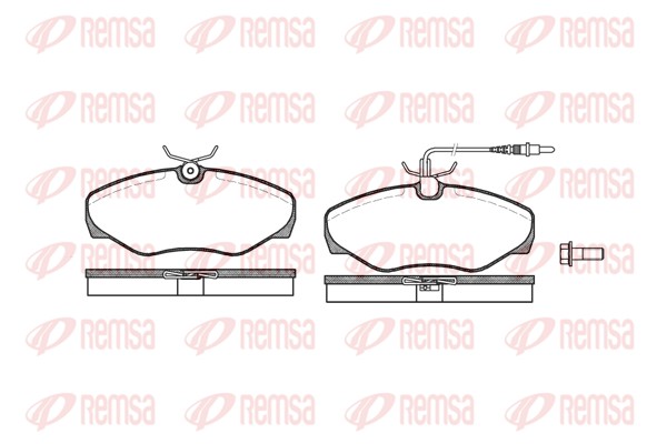 Kit de plaquettes de frein, frein à disque REMSA 0834.01