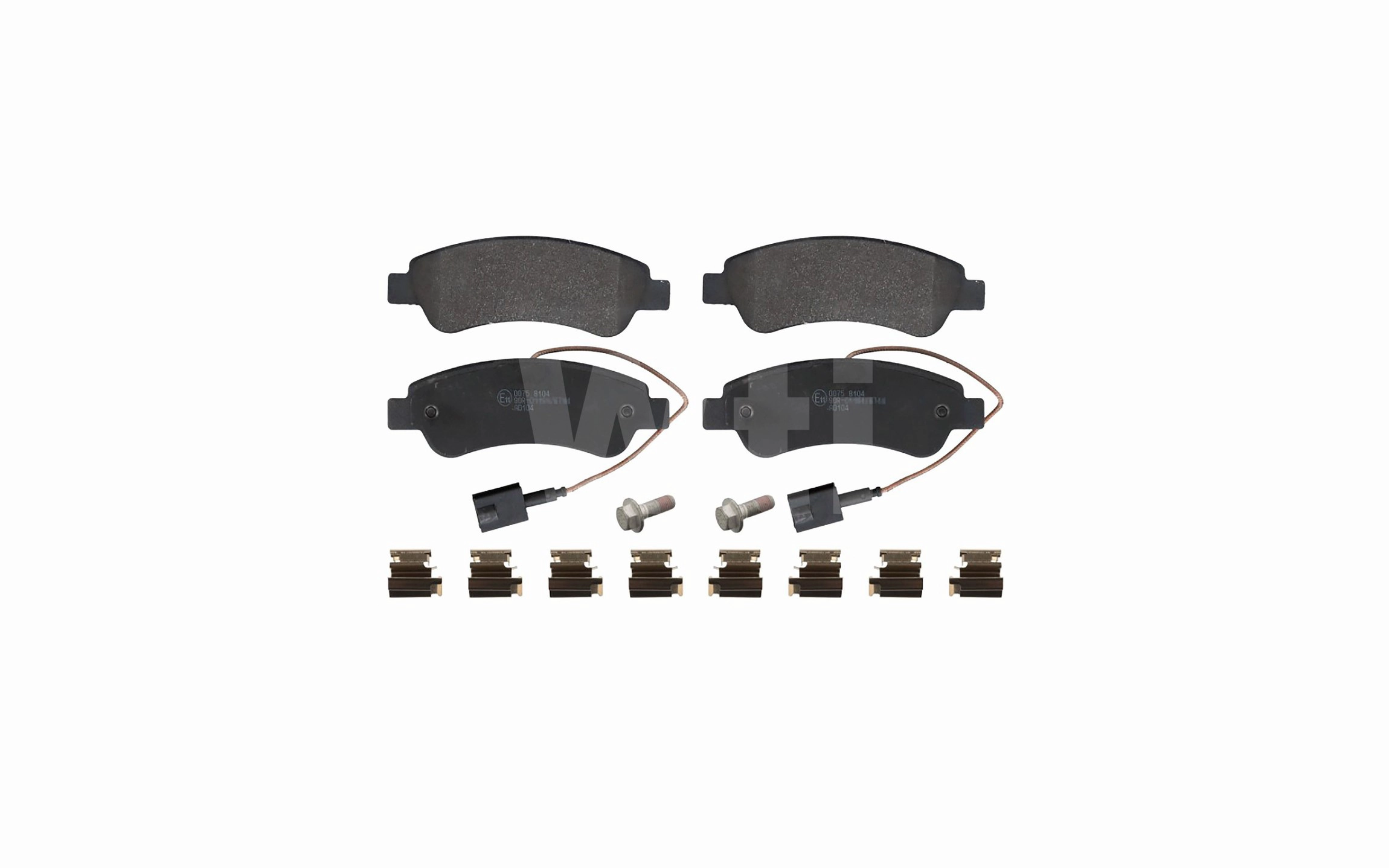 Kit de plaquettes de frein, frein à disque Wti Automotive K711031