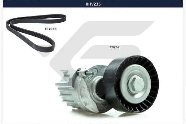 Jeu de courroies trapézoïdales à nervures HUTCHINSON KHV 235
