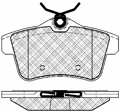 Kit de plaquettes de frein, frein à disque BSF 10973