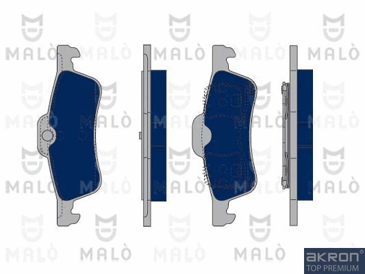 Kit de plaquettes de frein, frein à disque AKRON-MALÒ 1050086