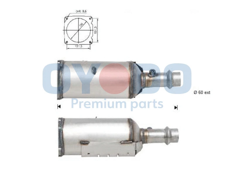 Filtre à particules / à suie, échappement Oyodo 20N0021-OYO