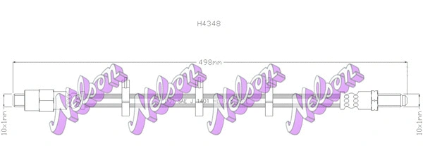 Flexible de frein KAWE H4348