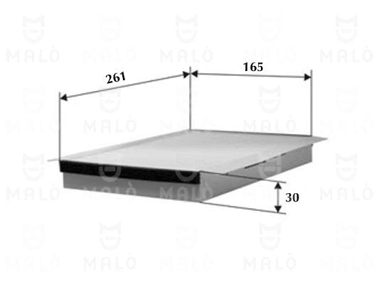 Filtre, air de l'habitacle AKRON-MALÒ 1530741