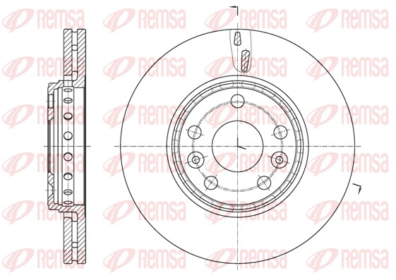 Disque de frein REMSA 61655.10