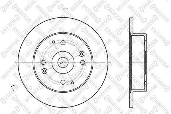 Disque de frein STELLOX 6020-9939-SX