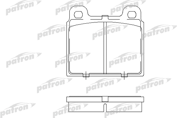 Kit de plaquettes de frein, frein à disque PATRON PBP084