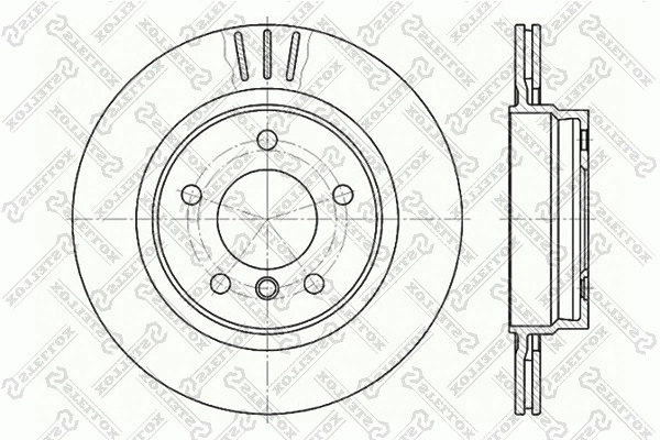 Disque de frein STELLOX 6020-1541V-SX