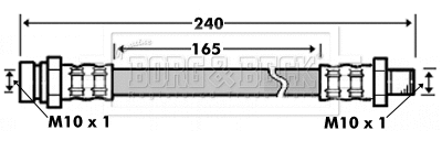 Flexible de frein BORG & BECK BBH7507