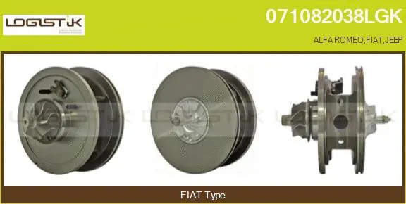 Groupe carter, turbocompresseur LGK 071082038LGK
