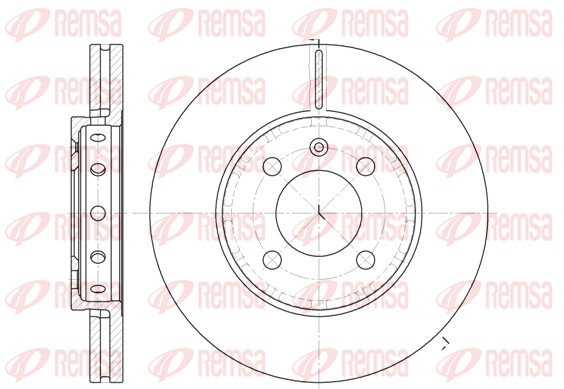 Disque de frein REMSA 6826.10