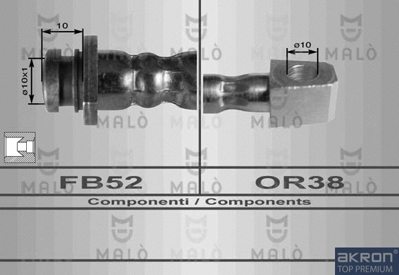 Flexible de frein AKRON-MALÒ 80074