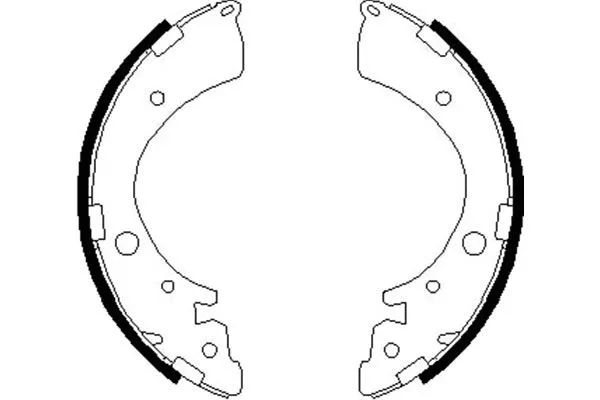 Jeu de mâchoires de frein KAVO PARTS KBS-2907
