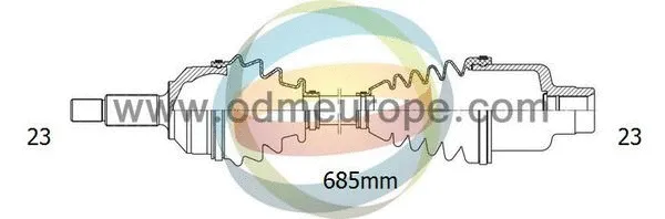 Arbre de transmission 4X4 ESTANFI EST-18-293070
