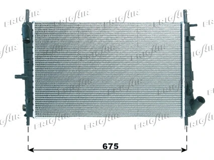 Radiateur, refroidissement du moteur FRIGAIR 0105.3076