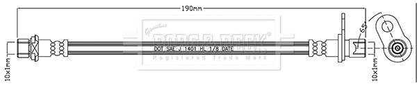 Flexible de frein BORG & BECK BBH7937