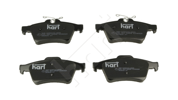 Kit de plaquettes de frein, frein à disque HART 226 060