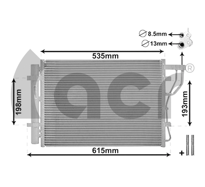 Condenseur, climatisation ACR 300778