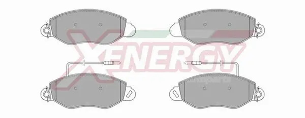 Kit de plaquettes de frein, frein à disque AP XENERGY X40773