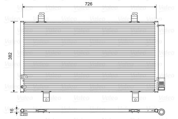 Condenseur, climatisation VALEO 822580