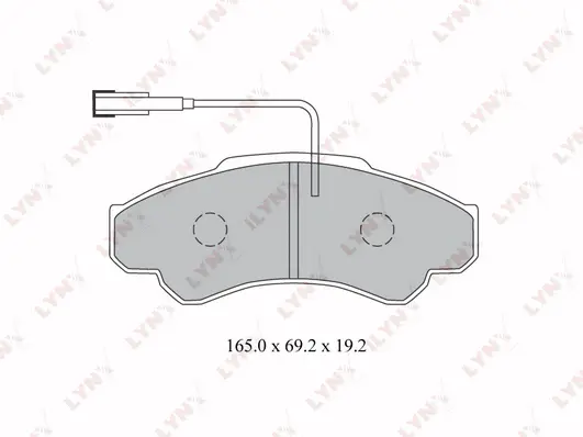 Kit de plaquettes de frein, frein à disque LYNXAUTO BD-2216