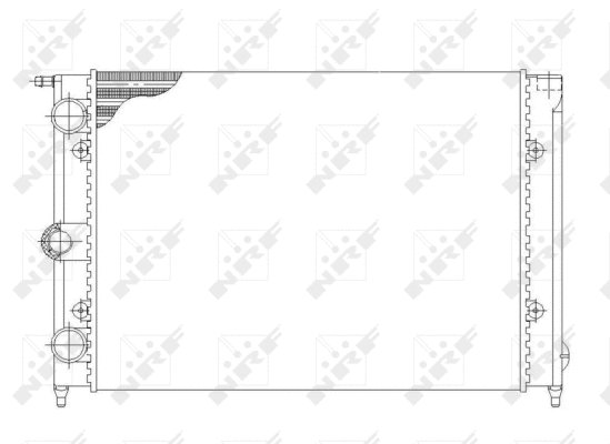 Radiateur, refroidissement du moteur NRF 58697