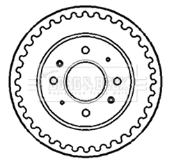 Tambour de frein BORG & BECK BBR7139