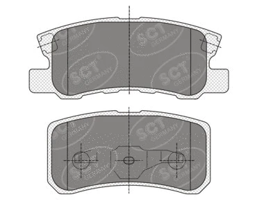 Kit de plaquettes de frein, frein à disque SCT - MANNOL SP 343 PR