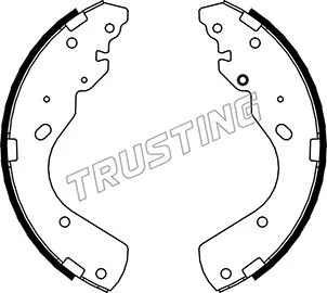 Jeu de mâchoires de frein TRUSTING 040.156