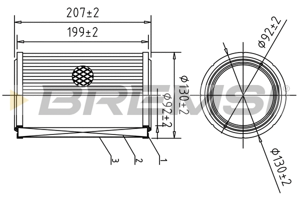 Filtre à air BREMSI FA1608