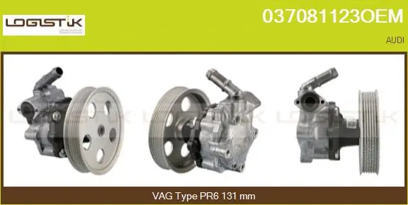 Pompe hydraulique, direction LGK 037081123OEM