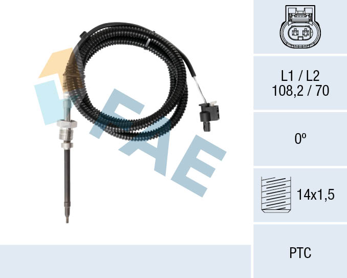 Capteur, température des gaz FAE 68077