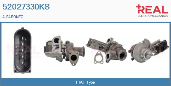 Turbocompresseur, suralimentation REAL 52027330KS