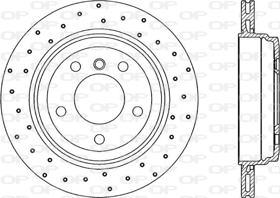 Disque de frein OPEN PARTS BDRS2243.25