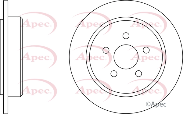 Disque de frein APEC DSK2038