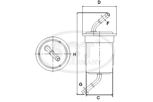 Filtre à carburant SCT - MANNOL ST 364