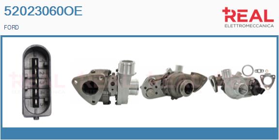 Turbocompresseur, suralimentation REAL 52023060OE