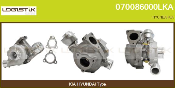 Turbocompresseur, suralimentation LGK 070086000LKA