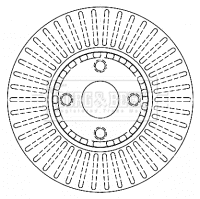 Disque de frein BORG & BECK BBD4457