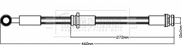 Flexible de frein BORG & BECK BBH8326