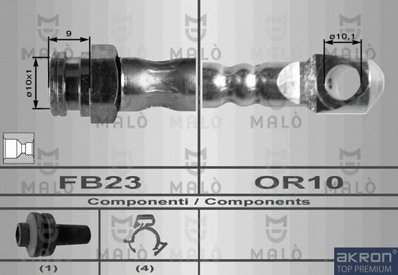 Flexible de frein AKRON-MALÒ 8372