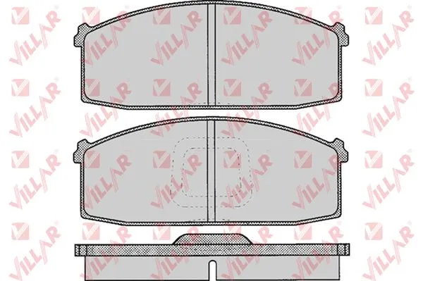 Kit de plaquettes de frein, frein à disque VILLAR 626.0255