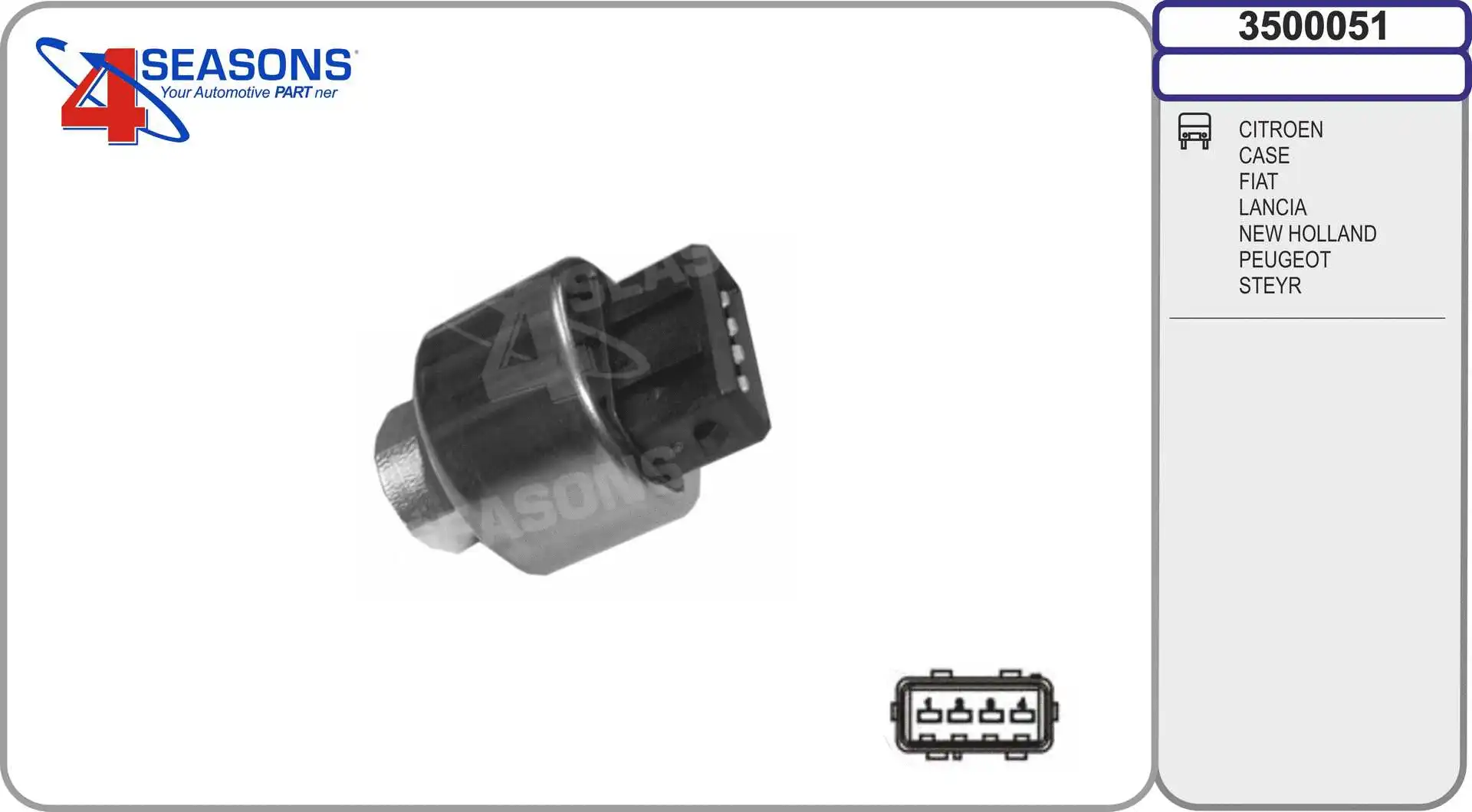 Pressostat, climatisation AHE 3500051