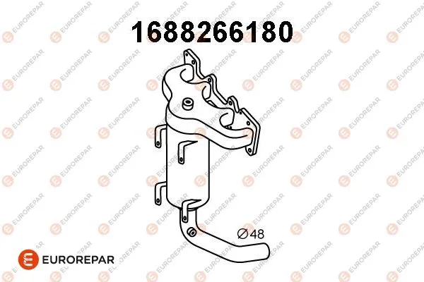 Catalyseur en coude EUROREPAR 1688266180