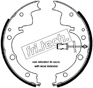 Jeu de mâchoires de frein fri.tech. 1034.088