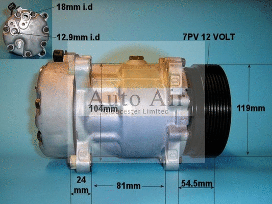 Compresseur, climatisation AUTO AIR GLOUCESTER 14-0028